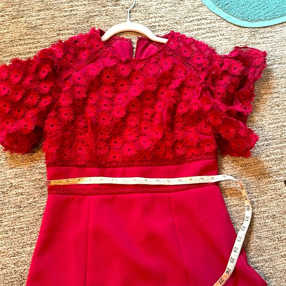 Burgundy red dress from Anthropologie by Keepsake. - Picture 6 of 6